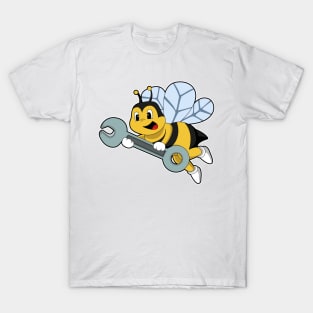 Bee as Mechanic with Wrench T-Shirt